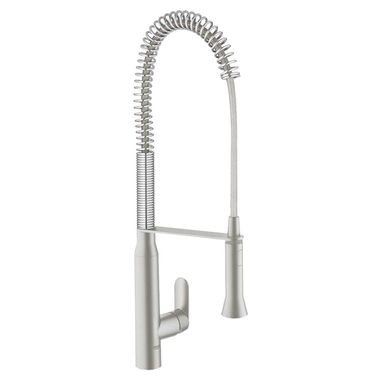 Click here to see Grohe 32951DC0 Grohe K7 Single Handle Semi-Pro Pull-Down Kitchen Faucet, SuperSteel Infinity - 32951DC0