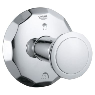 Click here to see Grohe 19271000 Grohe 19271000 Chrome - Round Handle Kensington 3 Port Diverter Trim