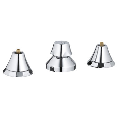 Click here to see Grohe 24025000 Grohe Kensington Two-Handle Wideset Bidet Faucet, 3-Hole, Less Handle, StarLight Chrome - 24025000