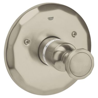 Click here to see Grohe 19265EN0 Grohe 19265EN0 Kensington Central Thermostatic Valve Trim - Brushed Nickel