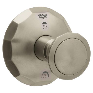 Click here to see Grohe 19271EN0 Grohe 19271EN0 Kensington Round Handle 3-Port Diverter Trim - Satin Nickel
