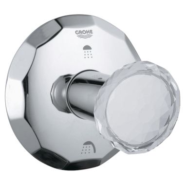 Click here to see Grohe 19271VP0 Grohe 19271VP0 Kensington Round Handle 3-Port Diverter Trim - StarLight Chrome