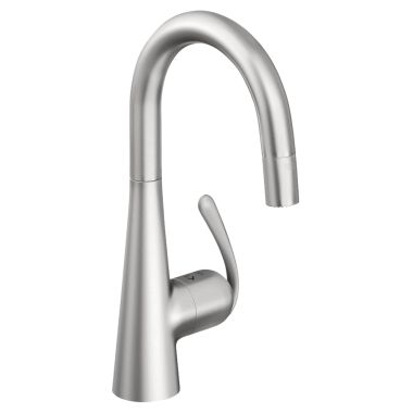 Click here to see Grohe 32283SD0 Grohe 32283SD0 Ladylux Single-Handle Pull Down Kitchen Faucet, RealSteel
