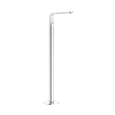 Click here to see Grohe 13245000 Grohe Veris Floor Mounted Starlight Chrome Tub Spout with Flow Control, 11-5/8in Spout Reach, 1/2 Connection Size, 7 GPM Flow Rate - 13245000