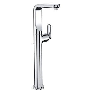 Click here to see Grohe 32192000 GROHE Veris One-Handle XL-Size Vessel Chrome Lavatory Faucet with Pop-Up Drain, 1.5 GPM, WaterSense Certified, SilkMove - 32192000