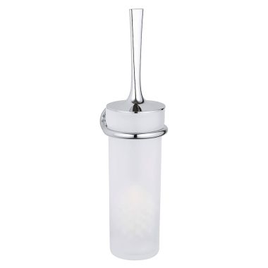Click here to see Grohe 40380000 GROHE Grandera Square Toilet Brush with Wall Mount Holder, Long-Life Finish, Starlight Chrome - 40632000