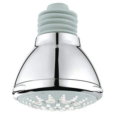 Click here to see Grohe 27068000 Grohe Relexa Ultra 100 Round 5-Spray Shower Head with 4in Spray Face, DreamSpray, SpeedClean, 2.5 GPM, StarLight Chrome - 27068000