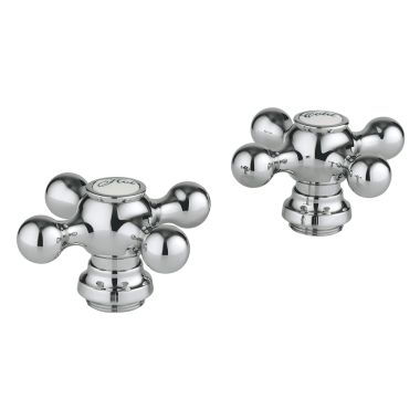 Click here to see Grohe 18731000 Grohe 18731000 StarLight Chrome Seabury Cross Handles