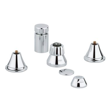 Click here to see Grohe 24020000 Grohe 24020000 Seabury 3-hole Bidet Faucet, Starlight Chrome