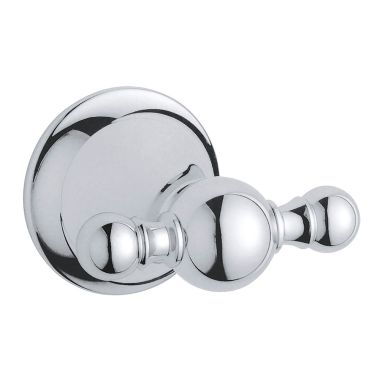 Click here to see Grohe 40159000 Grohe Seabury Double Robe Hook, StarLight Chrome - 40159000