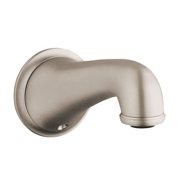 Click here to see Grohe 13615EN0 Grohe 13615EN0 Seabury Wall-Mount Non-Diverter Tub Spout, Tub Spout, Brushed Nickel