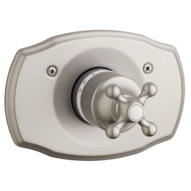 Click here to see Grohe 19612EN0 Grohe 19612EN0 Thermostat Trim With Cross Handle In Infinity Brushed Nickel