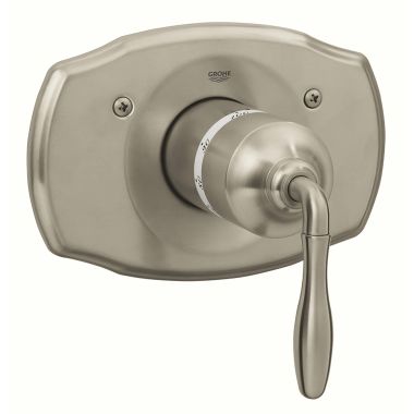 Click here to see Grohe 19614EN0 Grohe Seabury Thermostatic Single-Handle Valve Trim, Lever Handle, Brushed Nickel - 19614EN0