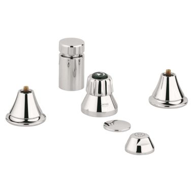 Click here to see Grohe 24020BE0 Grohe 24020BE0 Seabury 3-Hole Bidet Faucet, Polished Nickel