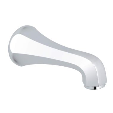 Click here to see Grohe 13200000 Grohe Somerset 6-3/4in Starlight Chrome Non-Diverter Tub Spout, Wall-Mount Single-Hole Installation, 3 ⁄4in NPT-FIP, 13.2 GPM - 13200000