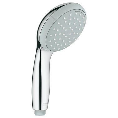 Click here to see Grohe 2759700E Grohe New Tempesta Hand Shower, EcoJoy Technology, 1.5 GPM, 80 PSI, WaterSense, StarLight Chrome - 2759700E