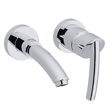 Click here to see Grohe 19293EN0 Grohe Tenso One-Handle Wall-Mount Widespread Infinity Brushed Nickel Vessel Bathroom Faucet, Two-Holes, 2.2 GPM, WaterSense - 19293EN0