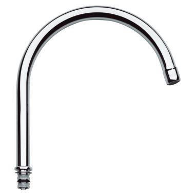 Click here to see Grohe 13049000 Grohe 13049000 Tubular Spout, StarLight Chrome 