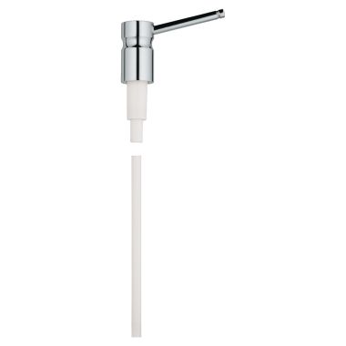 Click here to see Grohe 45260SD0 Grohe Pump Only for 28857 Soap Dispenser, Round, RealSteel - 45260SD0