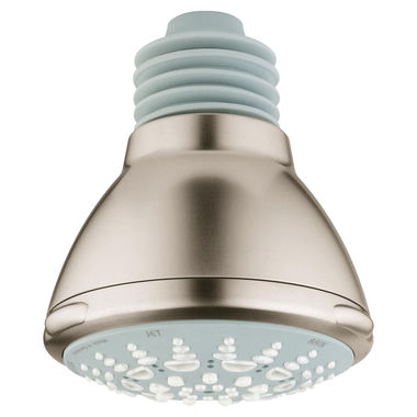 Click here to see Grohe 27068EN0 Grohe 27068EN0 Relexa Ultra 100 5-Spray Shower Head, Brushed Nickel