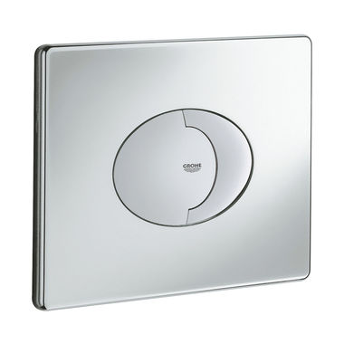 Click here to see Grohe 38506000 Grohe 38506000 Skate Air Dual-Flush Wall Plate - StarLight Chrome 