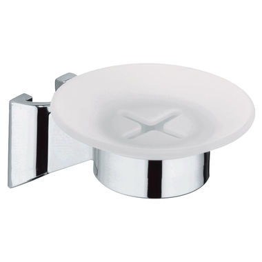 Click here to see Grohe 28186000 GROHE Relexa Round Wall-Mount Soap Dish, Starlight Chrome - 28186000