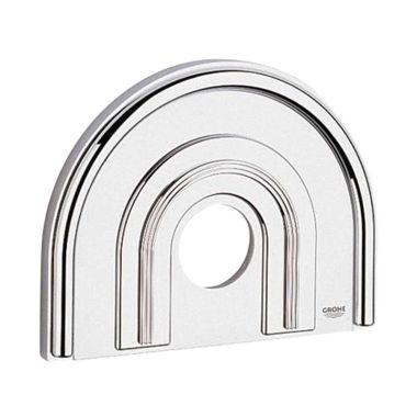 Click here to see Grohe 47459IP0 Grohe Escutcheon for Tub/Shower Valve, 7in x 9-1/4in, Matte Chrome - 47459LP0