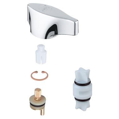Click here to see Grohe 45048000 Grohe Universal 3-Way Diverter Valve and Trim Kit, StarLight Chrome - 45048000