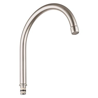Click here to see Grohe 13966EN0 Grohe 13966EN0 Brushed Nickel Tubular Spout 