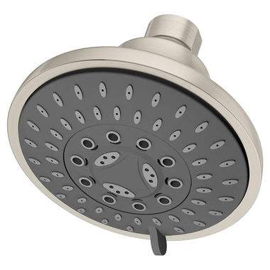 Click here to see Symmons 552SH-STN Symmons Elm 4in Five-Function Round Shower Head, 2.0 GPM, WaterSense, Satin Nickel - 552SH-STN