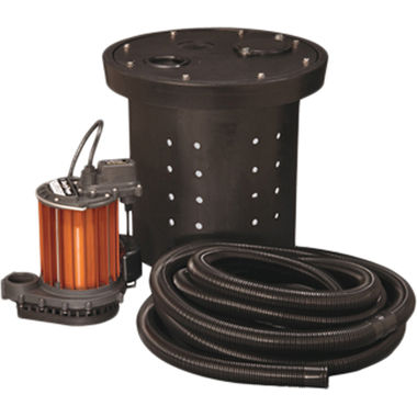 Click here to see Liberty CSP-457 Liberty Pumps Submersible VMF Crawl Space Sump Pump Kit, 1/2 HP, 115 Volts, Vertical Magnet Float Switch - CSP-435