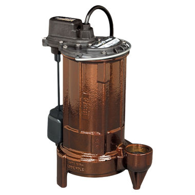 Click here to see Liberty 281HV-3 Liberty Pumps Submersible Sump/Effluent Pump, 1/2 HP, 208-230 Volts, Quick Connect, Wide-Angle Float, Uni-Body, 35' Cord Length - 281HV-3