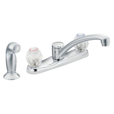 Click here to see Moen 67910 Moen 67910 Chateau Two Handle Kitchen Faucet Chrome
