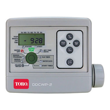 Click here to see Toro DDCWP-2-9V Toro DDCWP-2-9V Waterproof Battery-Operated Controller, 2-Station