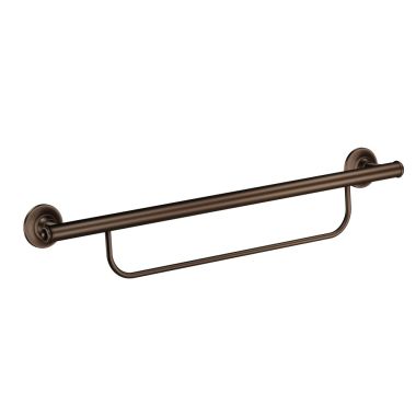 Click here to see Moen LR2350DOWB MOEN LR2350DOWB CSI GRAB BAR GRAB BAR WITH TOWEL BAR OLD WORLD BRONZE