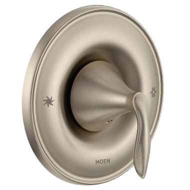 Click here to see Moen T2131BN Moen Eva Posi-Temp Single-Handle Valve Trim, Lever Handle, Brushed Nickel - T2131BN