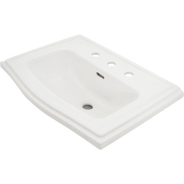 Click here to see Toto LT781.8#01 Toto Clayton Self Rimming Lavatory Sink, 8in Centers, ADA, Vitreous China, Cotton White - LT781.8#01