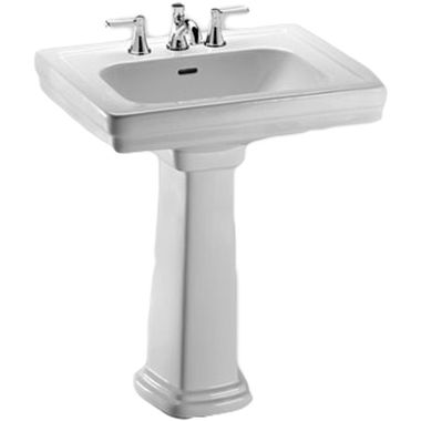 Click here to see Toto LPT530.8N#01 Toto LPT530.8N Cotton White Promenade Pedestal Lavatory 8