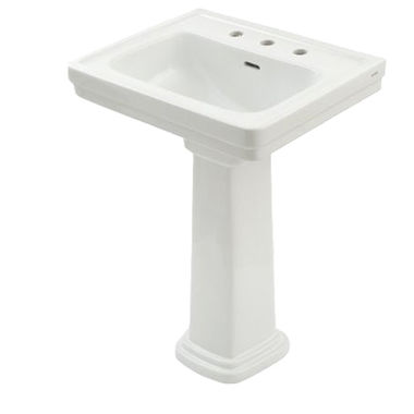 Click here to see Toto LPT532.8N#01 Toto LPT532.8N Cotton White Promenade Pedestal Lavatory 8