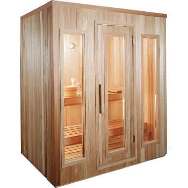Click here to see Thermasol TMS68BIC ThermaSol TMS68BIC 6x8 Modular Traditional Sauna Room, 8.0kW