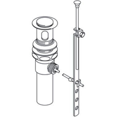 Click here to see Moen 10790 Moen 10790 Accessory Lavatory Pop Up Drain Less Overflow Chrome