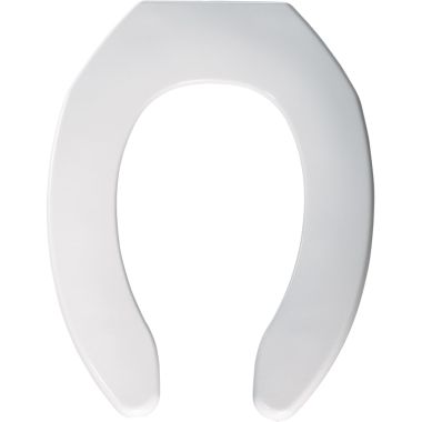 Click here to see Bemis 1055-000 Bemis 1055-000 White Open Front Elongated Toilet Seat, Less Cover