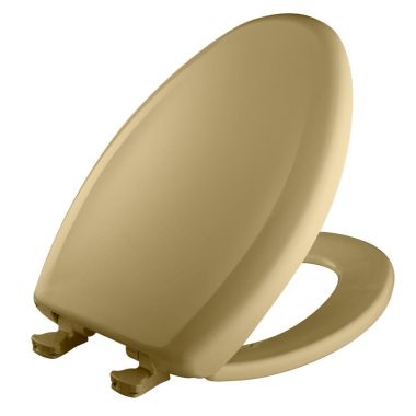 Click here to see Bemis 1200SLOWT-031 Bemis Elongated Plastic Toilet Seat, Slow-Close - Harvest Gold (1200SLOWT-031)
