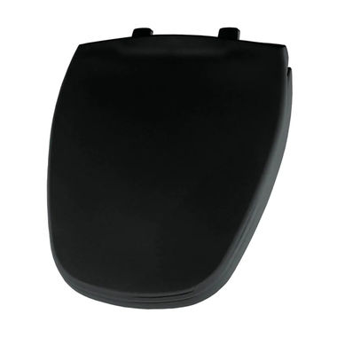 Click here to see Bemis 1240200-047 Bemis 1240200-047 Black Closed Front Round Plastic Toilet Seat with Cover