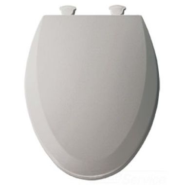 Click here to see Bemis 1500EC-162 Bemis Elongated Toilet Seat with Cover, Closed Front - Silver (1500EC-162)