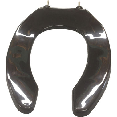 Click here to see Bemis 1955SSCT-047 Bemis 1955SSCT-047 Black Open Front Elongated Toilet Seat, Less Cover