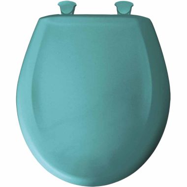 Click here to see Bemis 200SLOWT-465 Bemis 200SLOWT-465 Easy Close Round Plastic Toilet Seat - Classic Turquoise