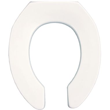 Click here to see Bemis 2055SSCT-000 Bemis 2055SSCT-000 White Open Front Round Plastic Toilet Seat, Less Cover