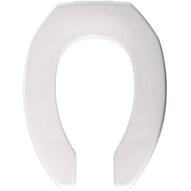 Click here to see Bemis 2155SSCT-000 Bemis 2155SSCT-000 White Open Front Elongated Toilet Seat, Less Cover
