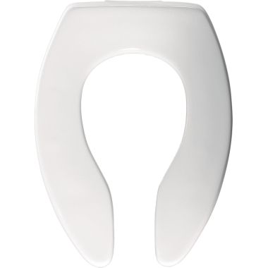 Click here to see Bemis 3155SSCT-000 Bemis 3155SSCT-000 White Open Front Elongated Toilet Seat, Less Cover